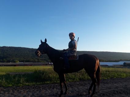 Exchanging Ember at Penn National on July 13, 2019