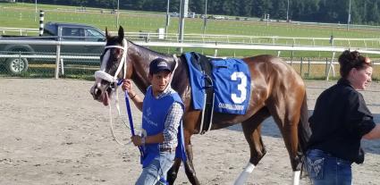 Tracy Ann's Legacy in Race 9 at Colonial Downs on August 23, 2021 (Paul Callahan)