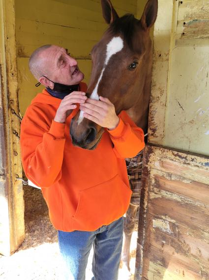 Life on the Edge with assistant trainer John Attfield at Belmont Park on February 24, 2021