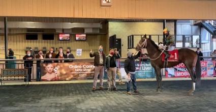 Fire's Finale wins the Pennsylvania Nursery Stakes at Parx Racing on December 7, 2020