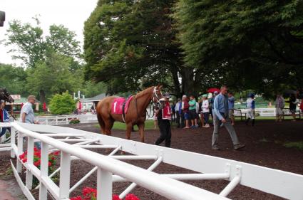 Harbour Way breaks her maiden in race 1 at Monmouth Park on July 15, 2018