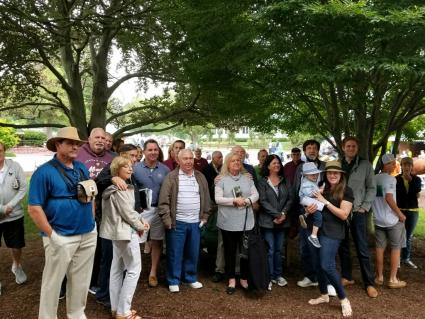 The Kenwood Racing team in the paddock to cheer on Scat Daddy filly Lisa Limon in the Open Mind Stakes at Monmouth Park