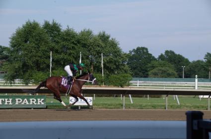 Life on the Edge wins race 3 at Monmouth Park on Friday, July 31, 2020 (Christopher Driscoll)