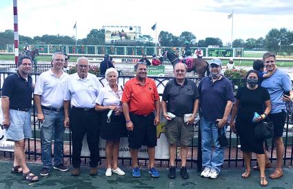Tracy Ann's Legacy, with Jose Ferrer up, wins race 13 at Monmouth Park on August 29, 2020